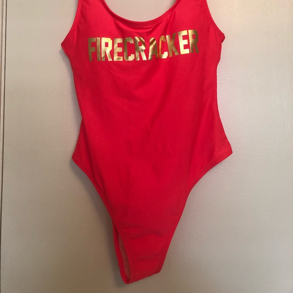 Xhilaration one-piece swim suit. - Picture 3 of 5
